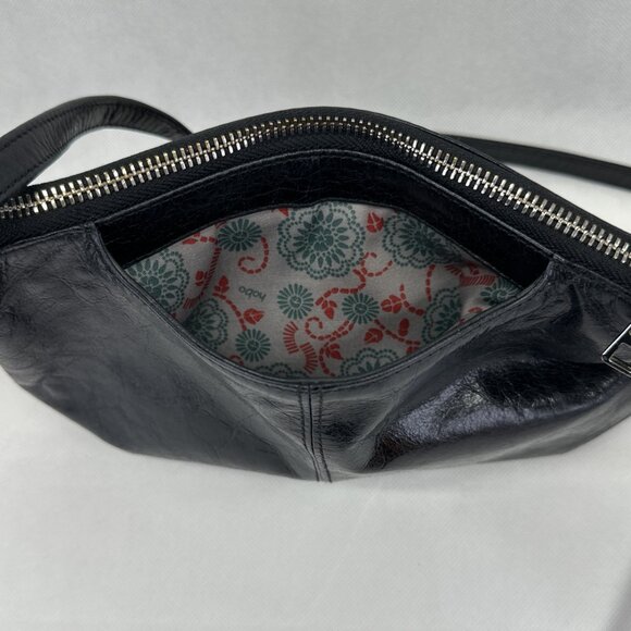 Hobo Mara Leather Zippered Crossbody Bag with Silver-tone Hardware - Picture 5 of 11